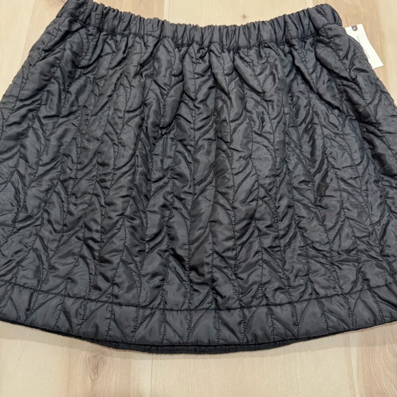 NWT Anthropologie Maeve Quilted Mini Skirt Black Women's Large - Picture 6 of 14